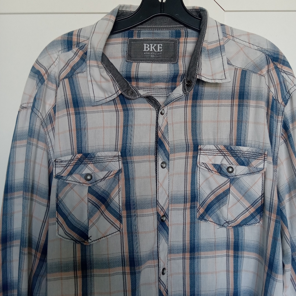 BKE Snaps Button Down Western Shirt XXL EUC